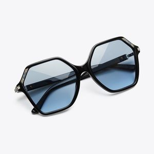 Tory Burch Oversized Inlay Sunglasses